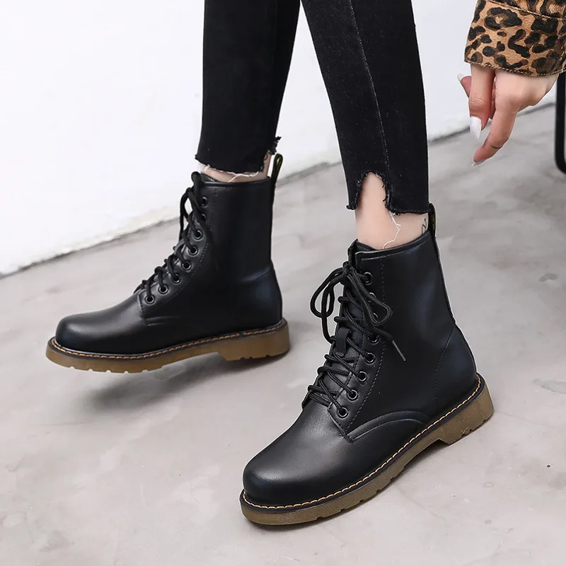 

Summer xue sheng xue Women's Thick Bottomed-Style Martin England Breathable Motorcycle Boots Cloth Short Boots Tube Handsome Wit