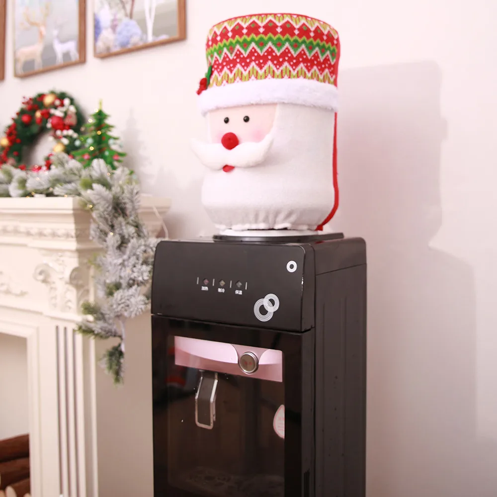 New Christmas Dust Cover 37x25cm Bucket Dispenser Container Bottle Purifier Christmas Home Decoration Cute