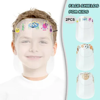 

Mask New arrive hot selling 2PC Face Shields For Kids Reusable Comfortable Easy To Clean Transparent Mask Fast deliver Mask