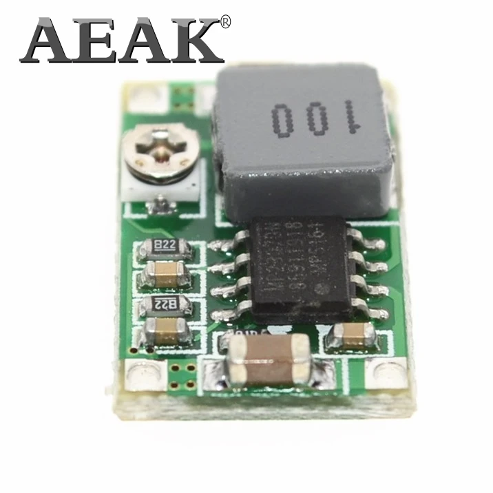 AEAK 100 шт. RC самолет модуль Mini 360 DC-DC/DC понижающий преобразователь подпушка модуля 4,75 в-23 в до 1 V-17 в 17x11x3,8 мм Mini360 LM2596
