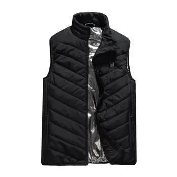 

Electric Heated Man Jacket Vest Waistcoat Woman Coat Feather Thermal Softshell Jacket Winter Heating Clothes MO-01 USB