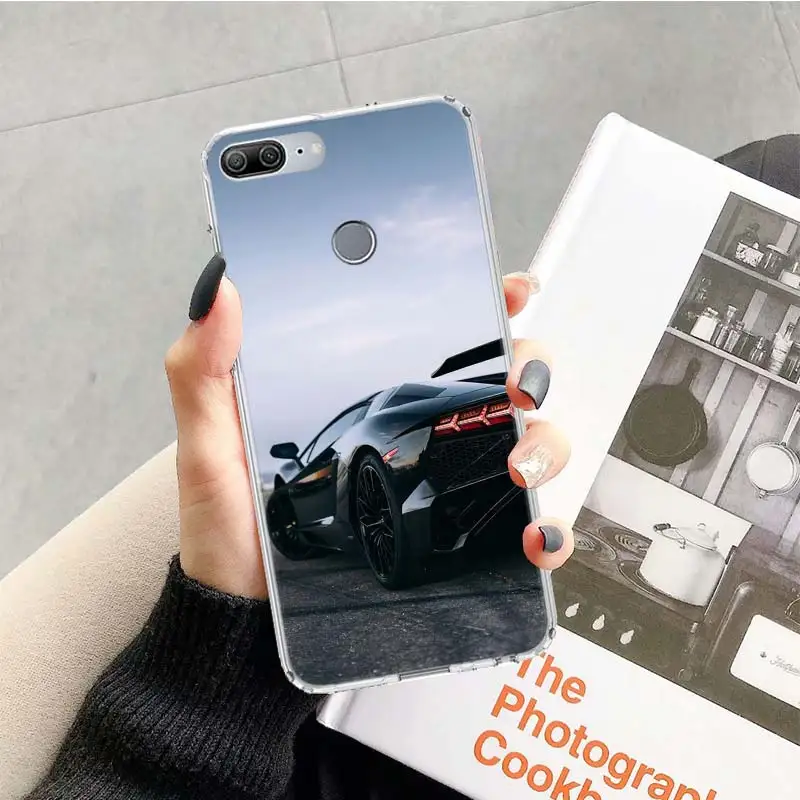 Мягкий чехол для телефона синий красный Huawei Honor 10 9 20 Lite 9X 8X 8A Pro 7A 7X Y5 Y6 Y7 Y9 2019 V20