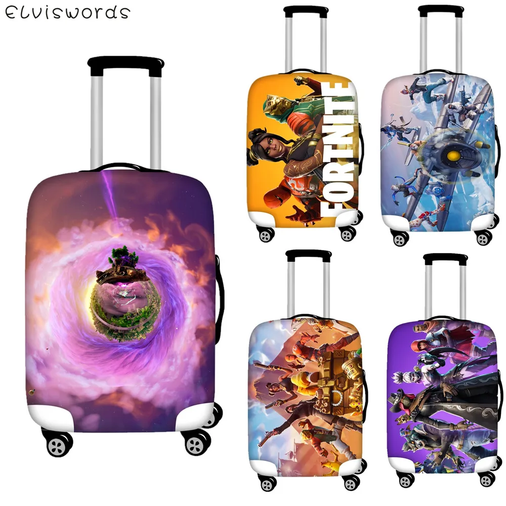 

ELVISWORDS Luggage Case battle royale Luggage Cover Travel Case Cover Waterproof Cover Elastic Boot Set for 18 to 32 Inch Travel