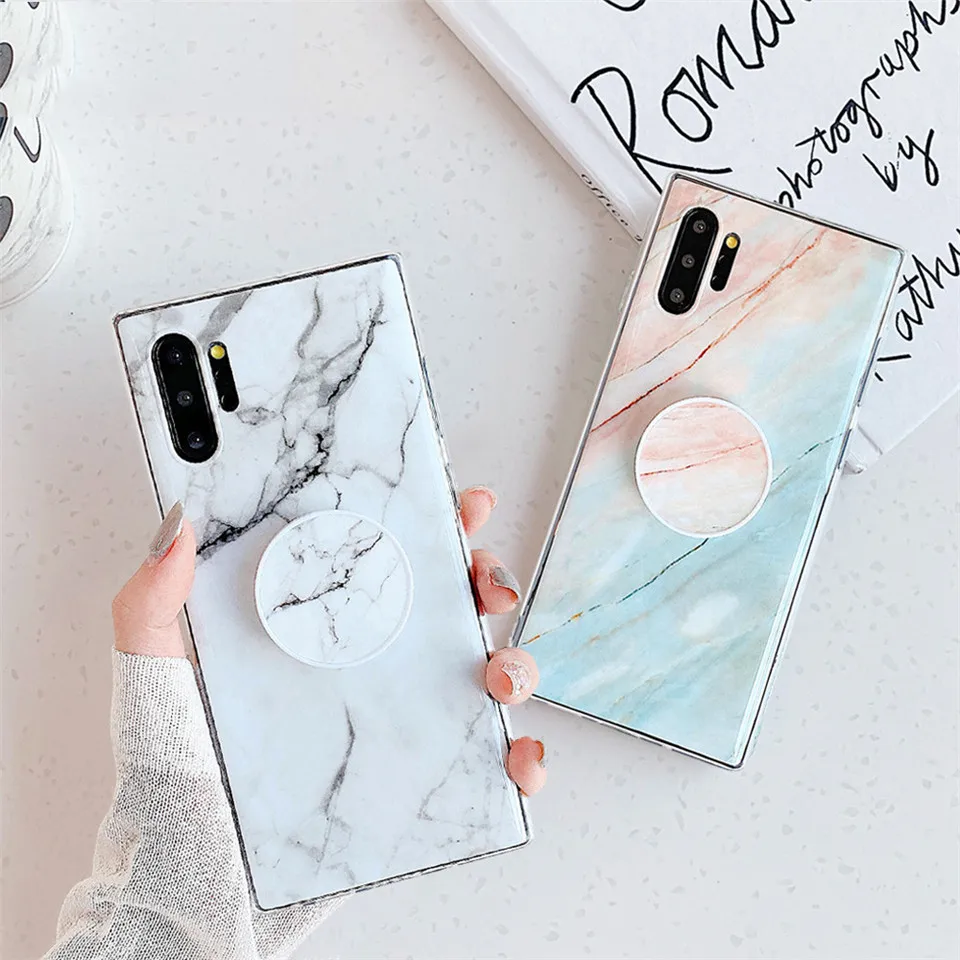 FLYKYLIN-Marble-Phone-Case-With-Stand-Holder-For-Samsung-S20-S10-S9-S8-S7-Plus-Note