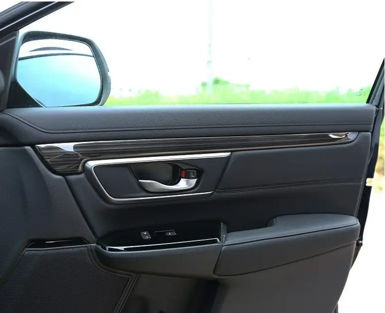 Подходит для Honda CRV CR-V черный титан двери автомобиля полоса украшения обшивки 4 шт