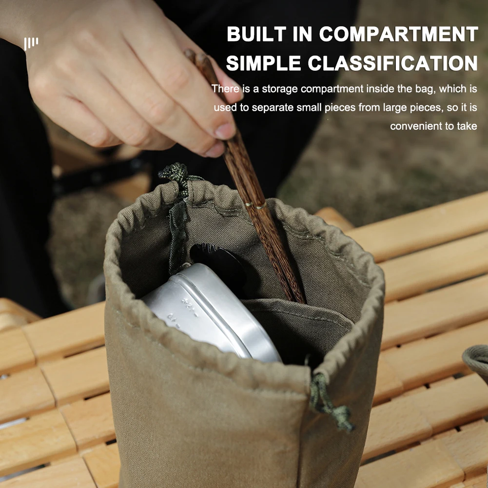 Drawstring Bag Large Capacity Anti-scratch Camping Supplies Camping Travelling Drawstring Sack Sundries Storage Bag Outdoor storage bag camping storage bag