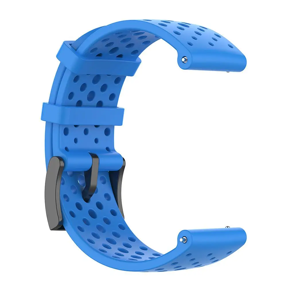 Наружный спортивный силиконовый сменный ремешок для часов браслет для Suunto 9/Baro Suunto Spartan Sport Wrist HR Baro - Цвет: Black
