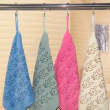 От производителя тончайшее волокно полотенце для лица 25X25 детский сад нагрудники ручное полотенце детский мультфильм Маленькая башня