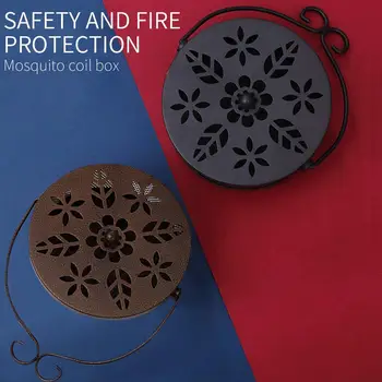 

Alloy Round Sandalwood Coil Holder Mosquito Coils Tray Protable Hotels Pest Control Toilets Durable Fly Bug Insect Traps