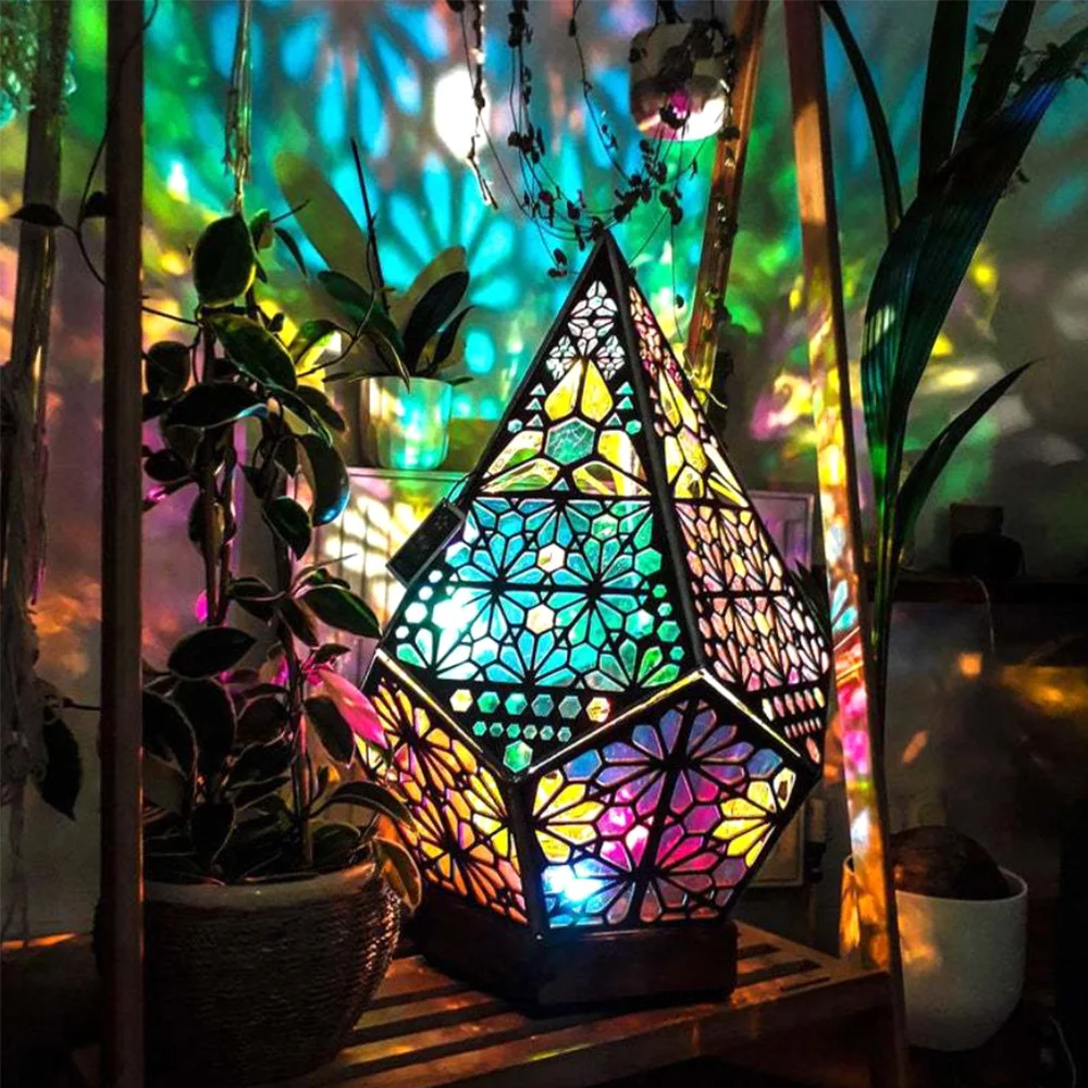 Galaxy Projection Lamp Colorful Sky Night Lamp Boho Decorative Led