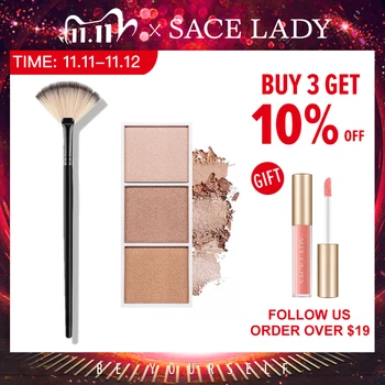 

SACE LADY Highlighter Palette Illuminate Makeup Brush Face Shimmer Powder Brushes Professional Make Up Cosmetics Wholesale