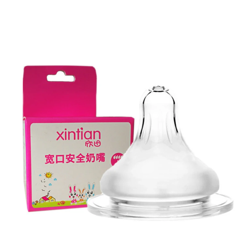 

Wide Caliber Baby Newborns Soft Safety Liquid Silicone Pacifier Nipple Natural Flexible Replacement Variety Of Wide Mouth Bottle