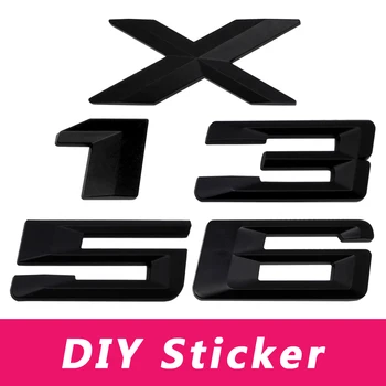

For BMW X1 X3 X5 X6 E46 E36 F30 M3 M4 M5 740Li 325i Plastic DIY Number Tail Sticker Rear Trunk Letter Emblem Exterior Decoration