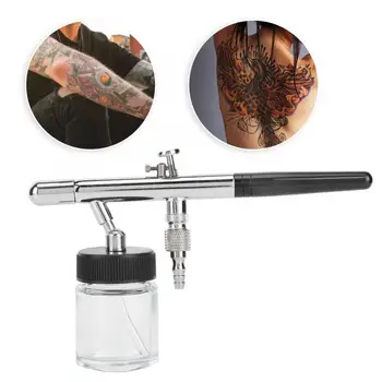

0.35mm 22ml / 5cc Siphon Feed Dual-action Airbrush Kit Set for Nail Body Paint Halloween Party Face Body Paint Air Brush Tool