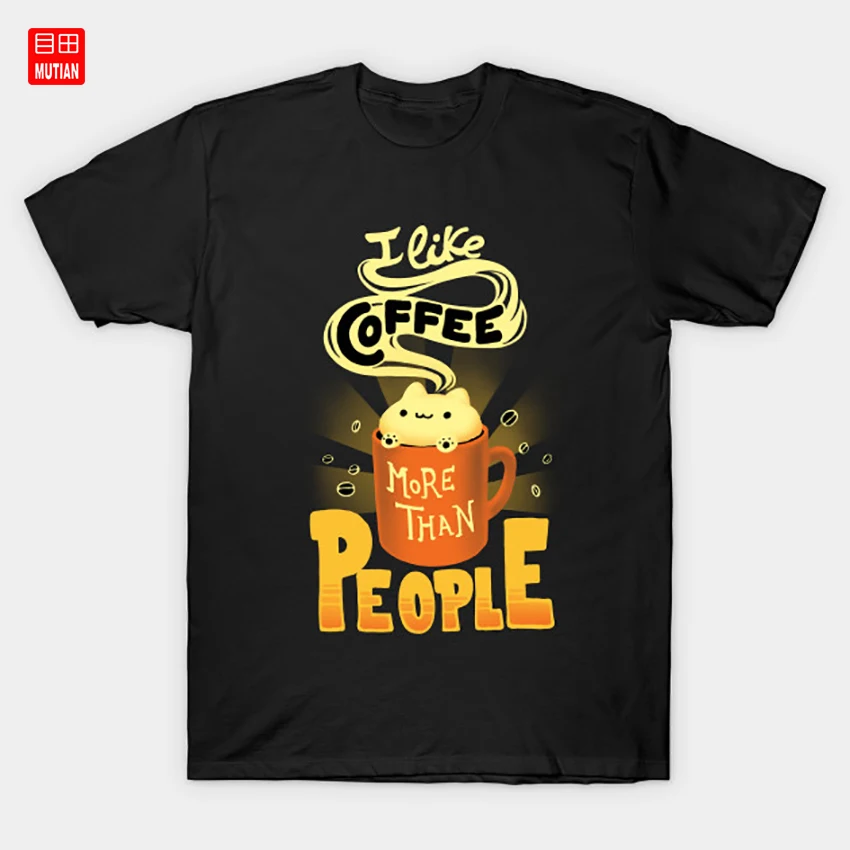 Футболка с надписью I like coffee Coffee Love | Мужская одежда