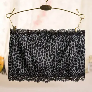 

Womens Sexy Crochet Floral Lace Tube Top Black White Stretchy Strapless Bandeau F42F