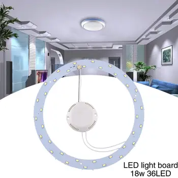 

18W 36 SMD LED Panel Circle Annular Home Practical Ceiling Light Pure White