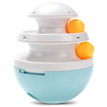 

Interactive Dog Cat Toys Tumbler Leakage Food Dispenser Slow Feed Accompany Playing Training Balls Pet Supplies for Cats Dogs