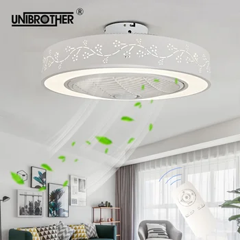

55cm led ceiling fan with light remote control lamp Fans bedroom modern children room home restaurant 40w three color changing