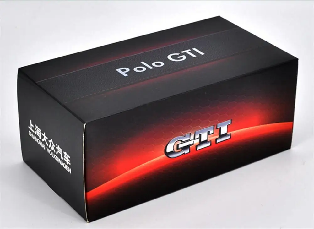 1/18 весы VW Volkswagen POLO GTI белые литые под давлением автомобильные модельные игрушки, коллекционные
