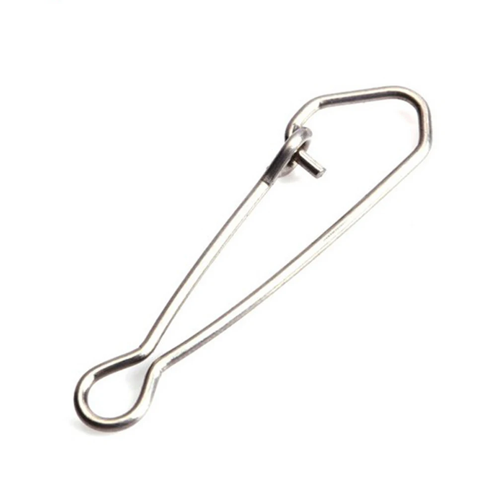 

100pcs Useful Snap Hook Professional Swivel Bearing Rolling Portable Lightweight Carbon Steel Fishing Pin Tackle Quick Connector