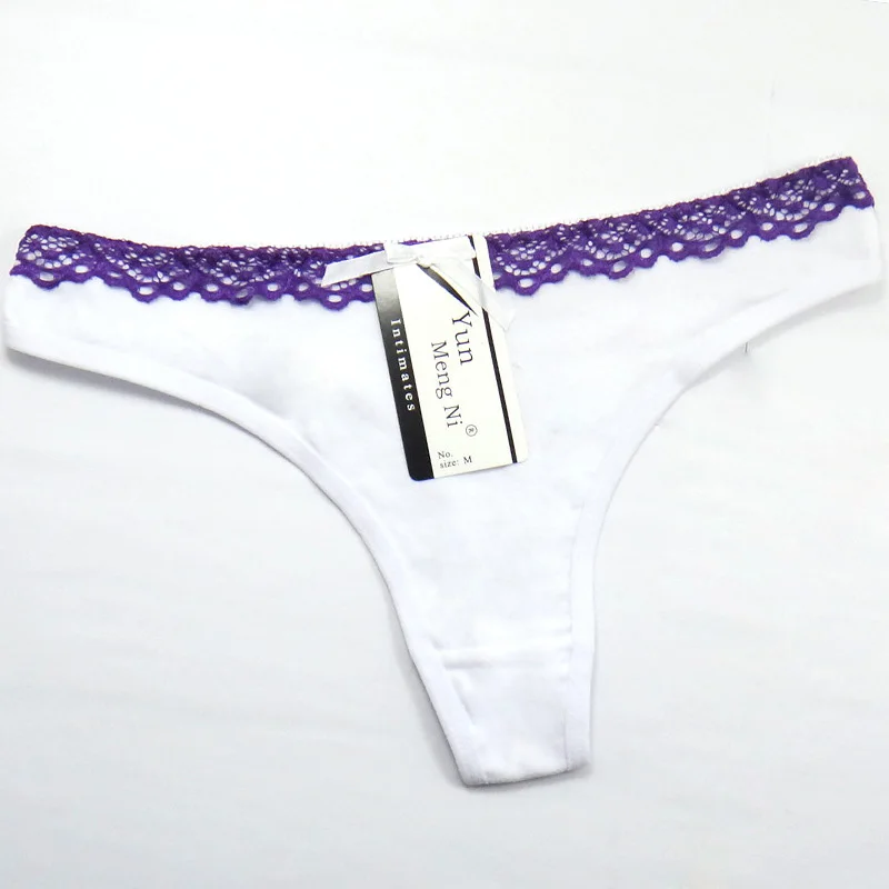 WTEMPO, 6 шт./партия, G String, термобелье, дышащее нижнее белье, сексуальные хлопковые трусики, женские трусы, нижнее белье Танга, стринги