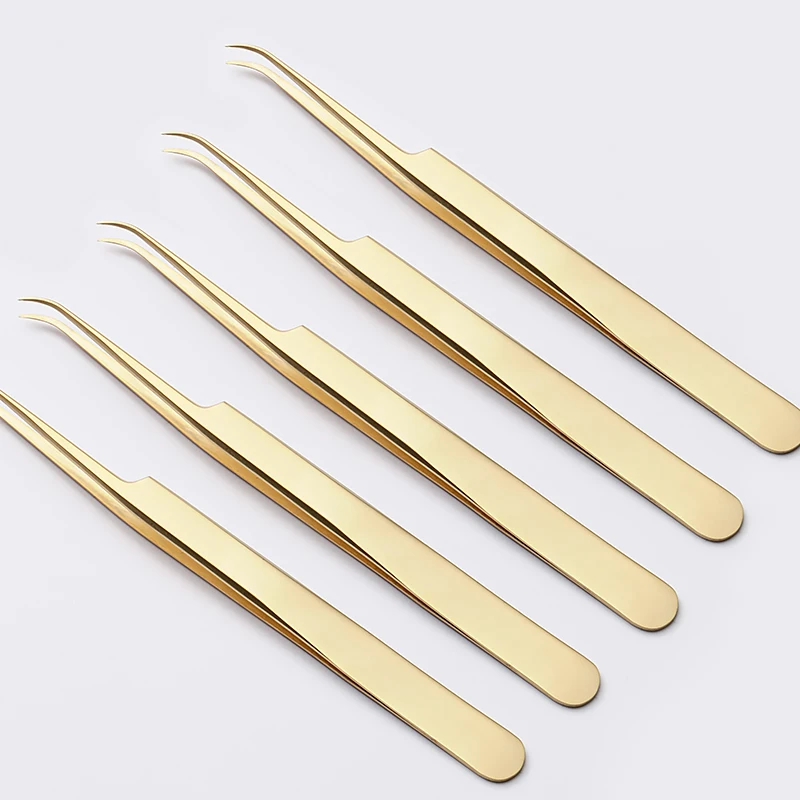 Объемные ресницы и технические профессиональные высокоточные пинцеты для