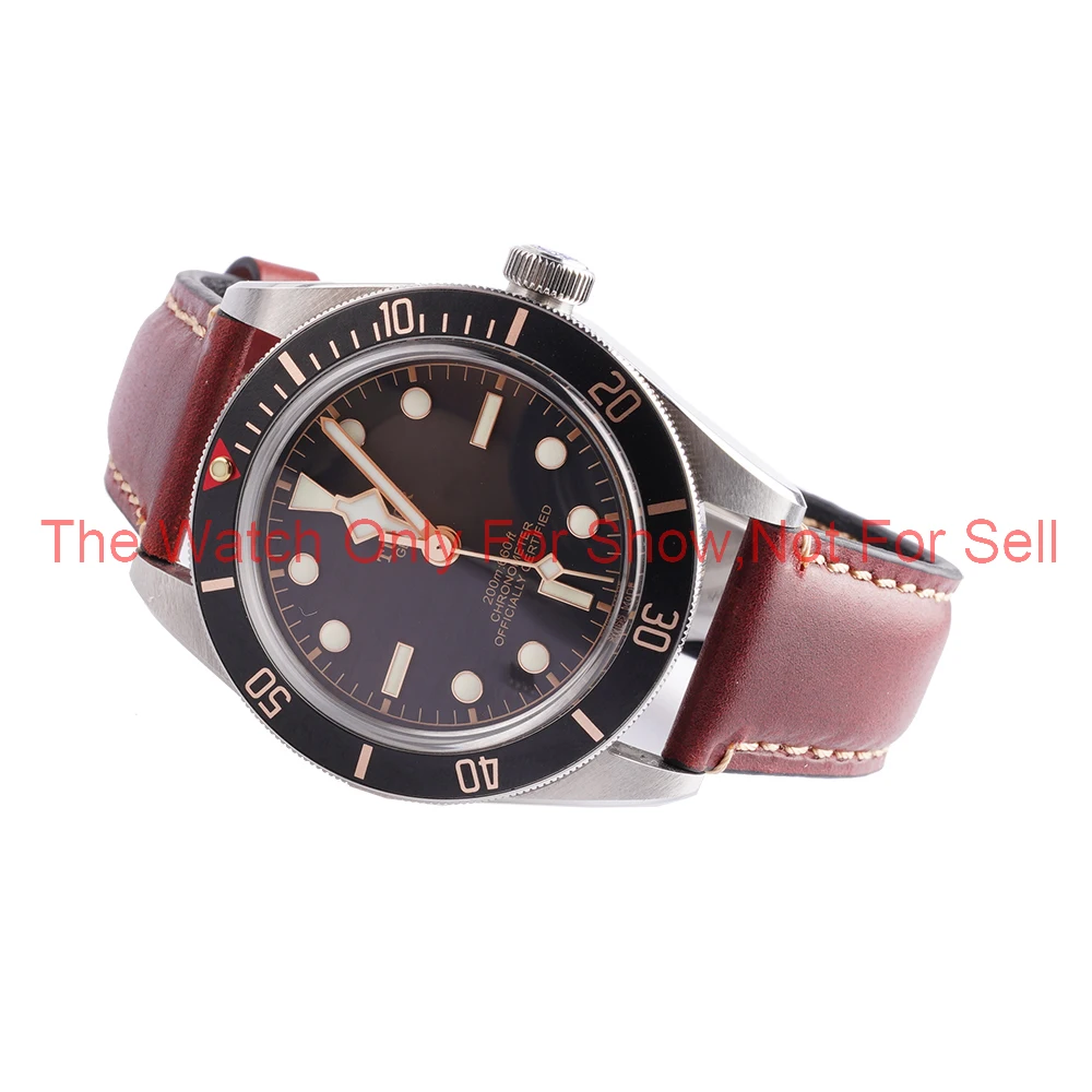 Rolamy 20 22mm Red Genuine Leather Replacement Wrist Watchband Strap Belt  Loops Bracelets For Tudor Black Bay 58 Seiko SKX|Watchbands| - AliExpress