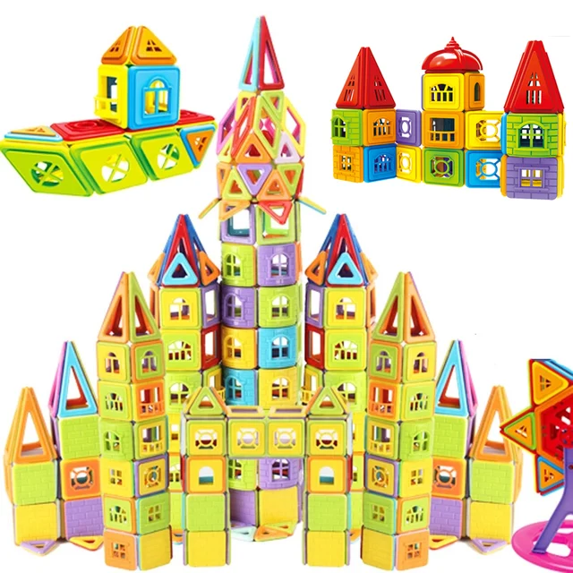 77-402pcs Mini Size Magnetic Designer Magnet Building Blocks Model & Building Bricks Construction Magnetic Toys for Kids Gift 1