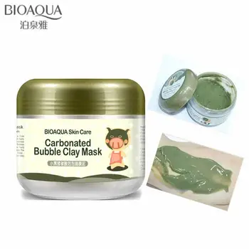 

BIOAQUA Kawaii Black Pig Face Care Carbonated Bubble Clay Mask Winter Deep Cleaning Moisturizing Skin Care 100G