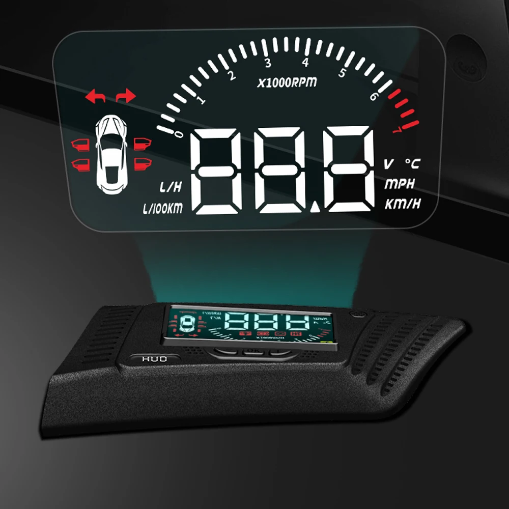 HUD Auto Car Head Up Display Windshield Glass Projector Security Alarm Overspeed RPM Voltage For Nissan Qashqai J11 2016-2020