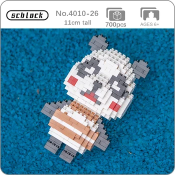 

SC 4010-26 Game Animal Crossing Bear Chester Panda Pet 3D 700pcs DIY Mini Diamond Blocks Bricks Building Toy for Children no Box