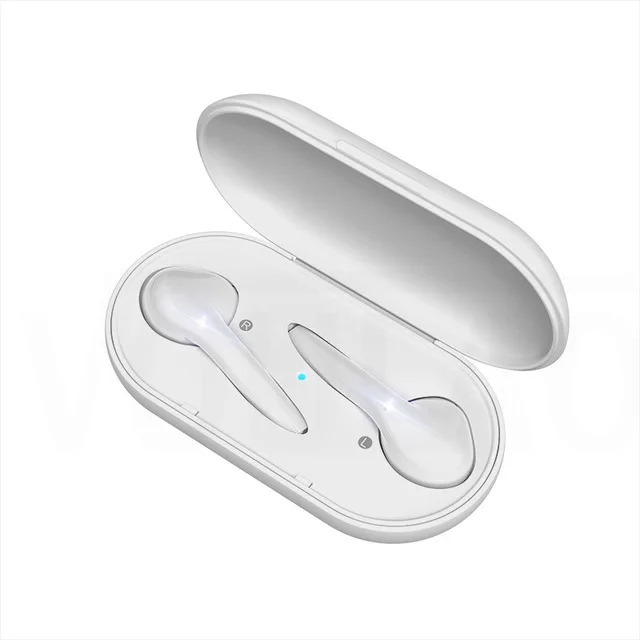 Беспроводные bluetooth-наушники, водонепроницаемые спортивные наушники 5,0, сенсорные наушники с микрофоном, наушники для iPhone Xiaomi - Цвет: Белый