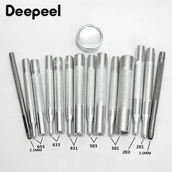 

Deepeel 1set Sanp Buttons Fastener Press Tool Kit DIY Manual Leather Craft Bag Button Buckle Installation Belt Punch Accessory