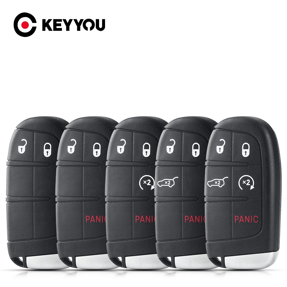 

Чехол KEYYOU для смарт-ключа дистанционного управления для Fiat 500X 500 500L для Jeep Renegade Compass 3/4/5 кнопочный ключ с лезвием SIP22