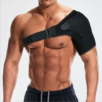

JOYLIVE Adjustable Left / Right Shoulder Sports Shoulder Strap Fitness Bandage Protector Shoulder Care Black Safety Fitness