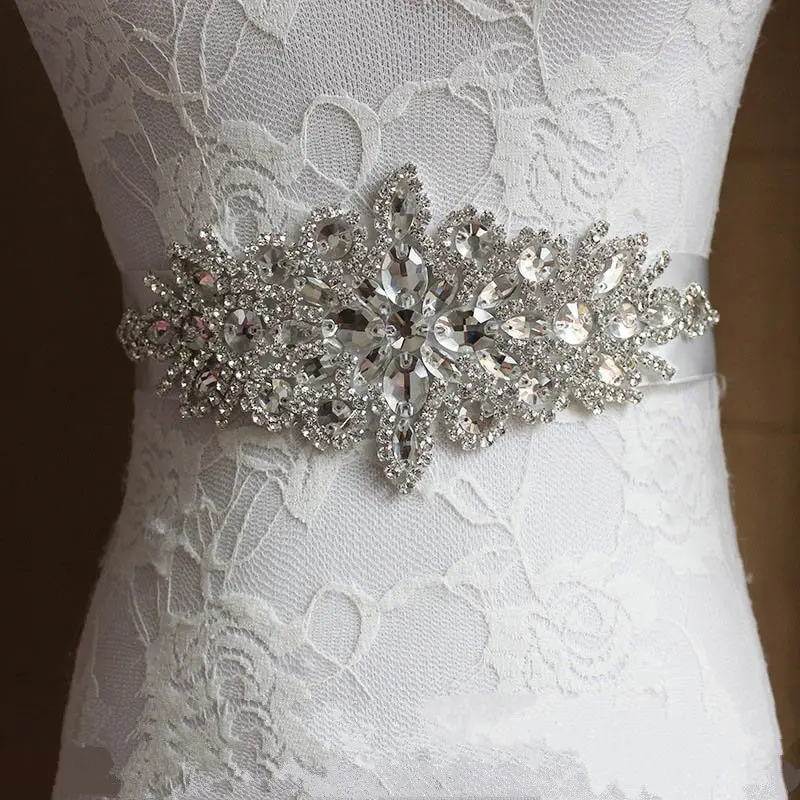 Robe de soiree стразы свадебный пояс с аппликацией Кристалл лента для подружки невесты женское платье аксессуары paski damskie B15