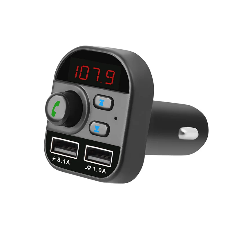 1 шт. Bluetooth 5,1 автомобильный беспроводной fm-передатчик MP3 радио адаптер автомобильный комплект 2 USB зарядное устройство Автомобильный MP3-плеер автомобильные аксессуары