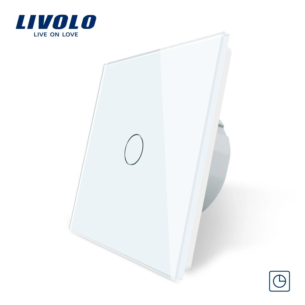 Livolo стандарт Великобритании настенный выключатель слоновая кость белый