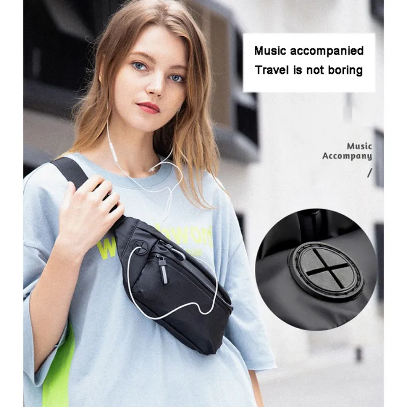 Уличная модная спортивная сумка нейтральная Водонепроницаемая нагрудная Сумка многофункциональная сумка для мобильного телефона