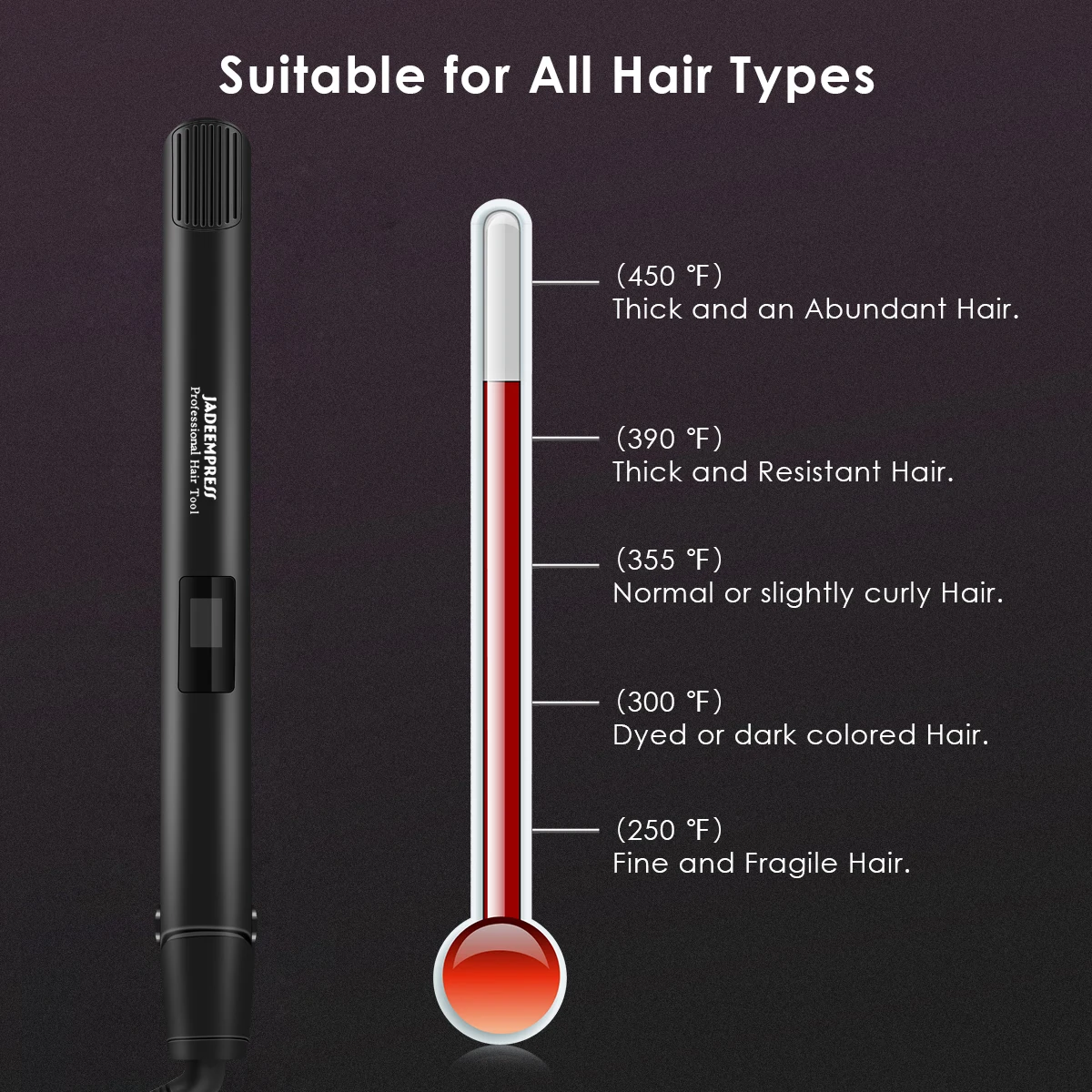 de Cabelo Curler 10 Configuração Temp Ferro