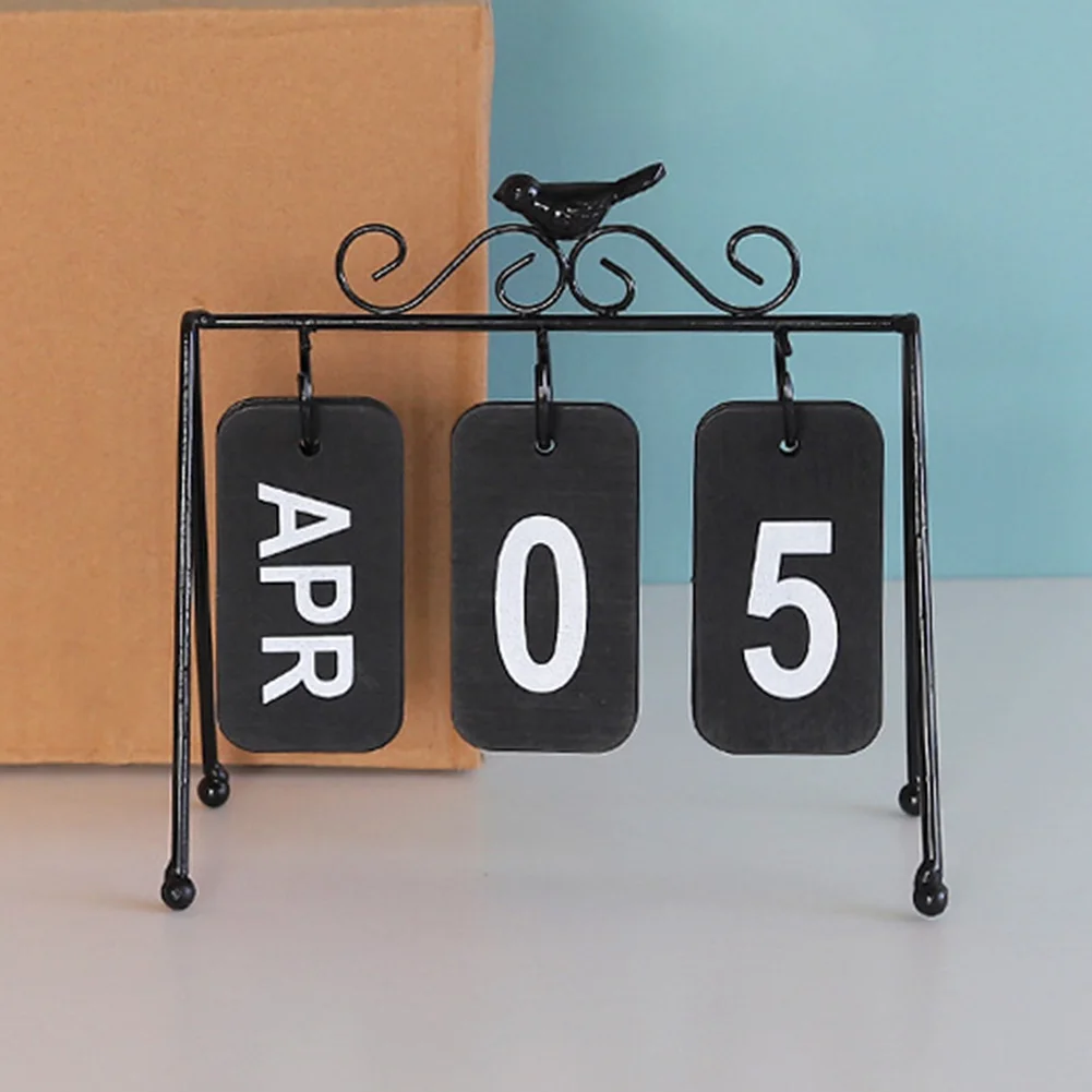 

Page Flip Study Crafts DIY Gifts School Home Iron Bird European Style Printing Decorations Stationery Office Desktop Calendar