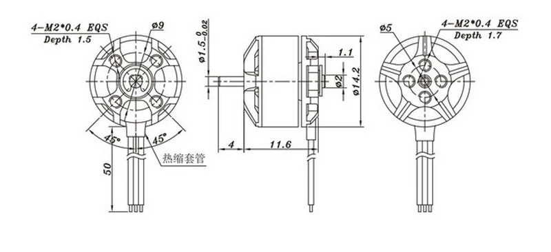 4 шт. 1104-5500kv/7500kv 2 S-4 S Lipo Sunnysky R1104 5500KV 7500KV бесщеточный двигатель для 2030 3020 пропеллера RC FPV гоночного дрона часть