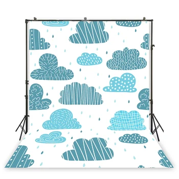 

HUAYI stick figure background studio props photobooth children birthday party backdrop baby shower camera picture xt-6792