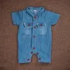 blue jeans romper Jane Z Ann новорожденный реквизит для фотосессии мини маленький компьютер ПК+ наушники маленький костюм рабочего ребенка креативный студийный съемка аксессуары - Цвет: blue jeans romper