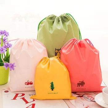

6772 Travel Clothes Organizing Self-Styled Storage Bag Cartoon Pattern Debris Edge Sliding Bag Drawstring Bag