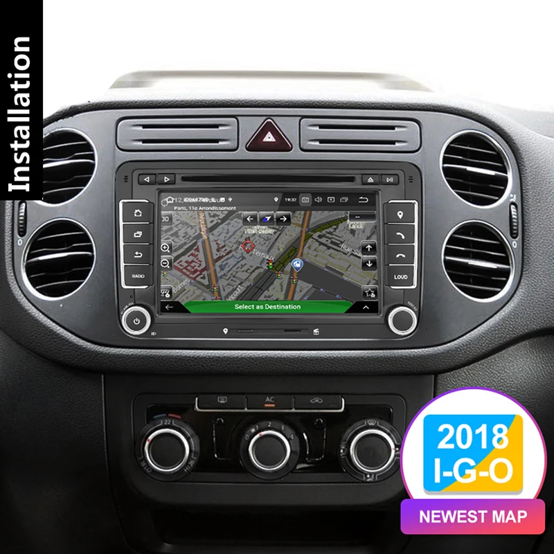 Sale (with Canbus) Car Multimedia 2 Din 7 inch Auto Radio USB GPS TF SD for VW Volkswagen Golf Polo Tiguan Touran Passat  47 1