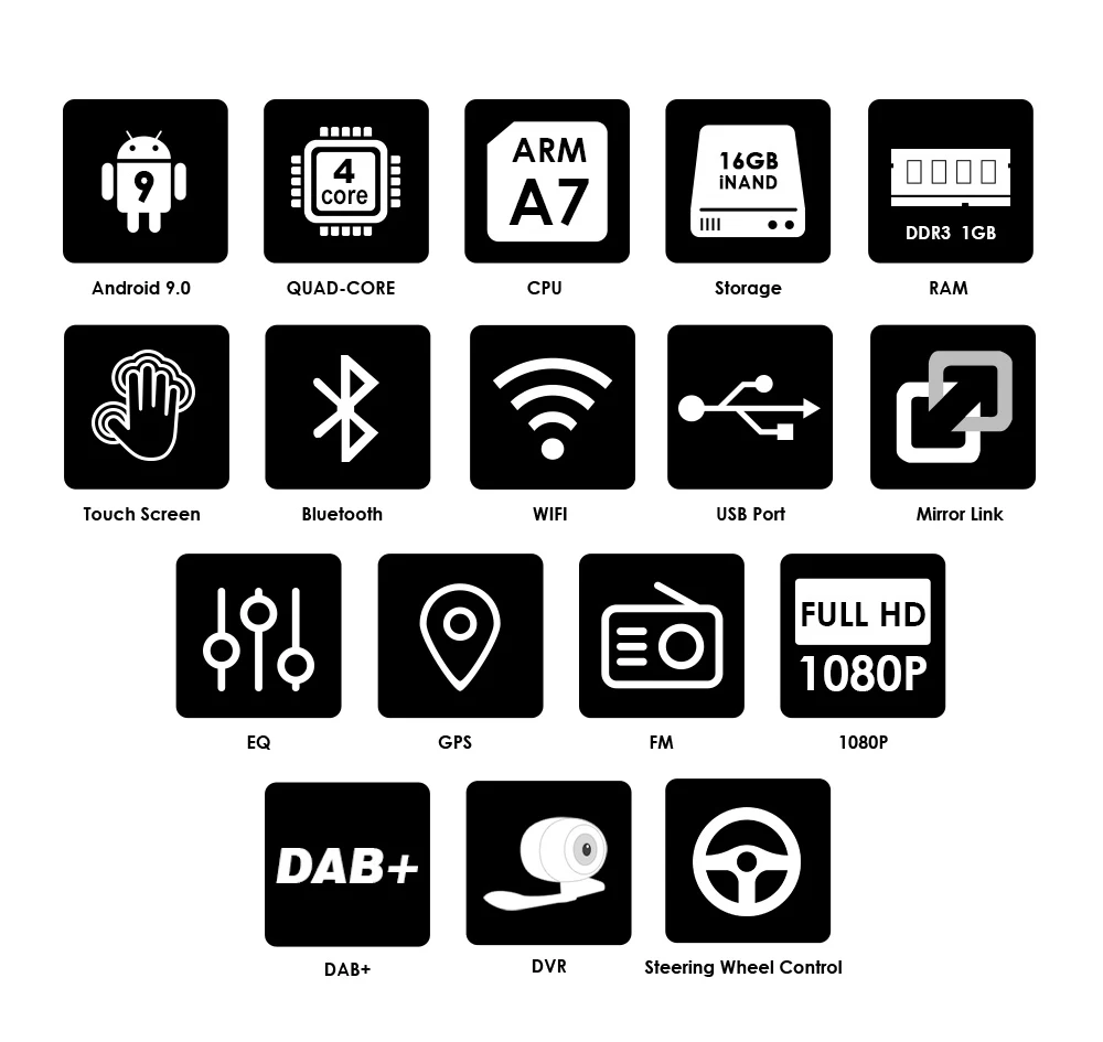 Автомобильный мультимедийный плеер проигрыватель на Android 9 0 4 ядра 2DIN для Corolla E120