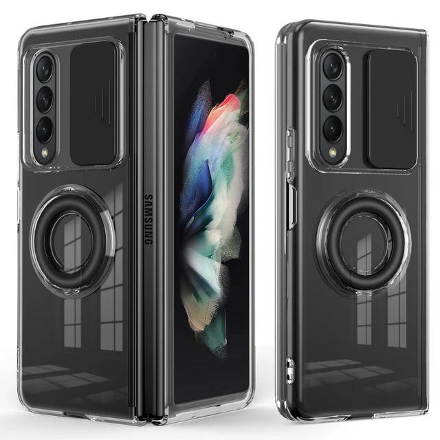 Funda de teléfono con soporte de anillo para Samsung Galaxy Z Fold