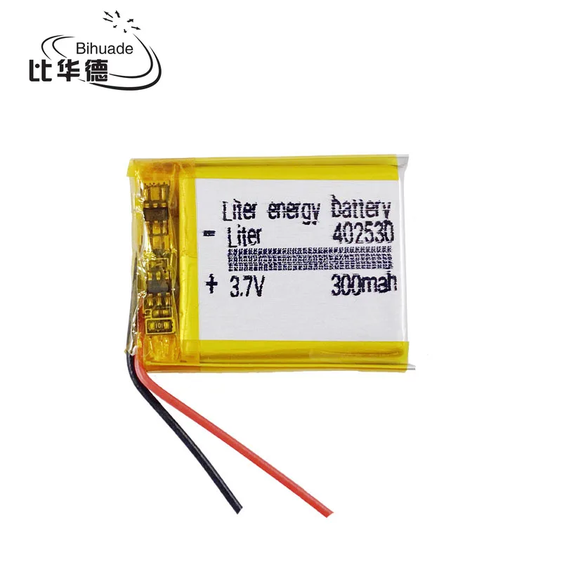 3.7V 300mAh battery 402530 Lithium Polymer Li-Po li ion Rechargeable Battery For Mp3 MP4 MP5 GPS PSP mobile electronic part